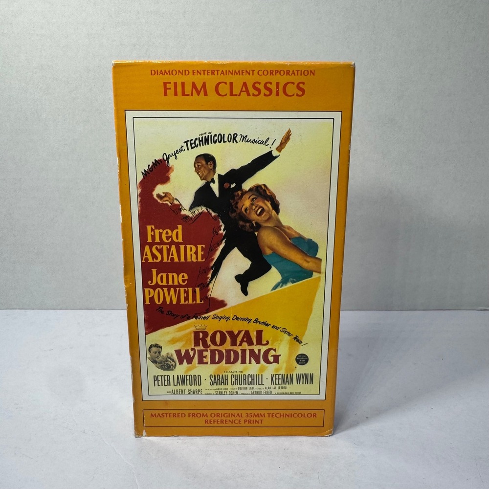 Royal Wedding VHS Fred Astaire Jane Powell Diamond Film Classics Musical Vintage